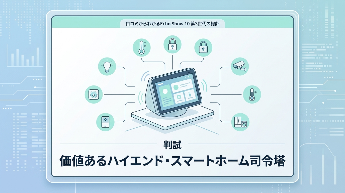 口コミからわかるEcho Show 10 第3世代の総評