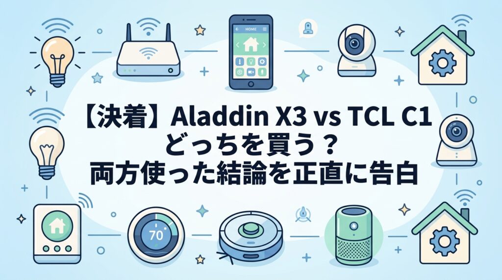 【決着】Aladdin X3 vs TCL C1 どっちを買う？両方使った結論を正直に告白