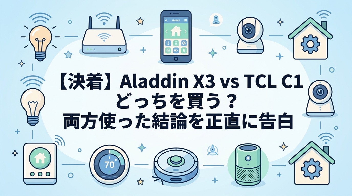 【決着】Aladdin X3 vs TCL C1 どっちを買う？両方使った結論を正直に告白