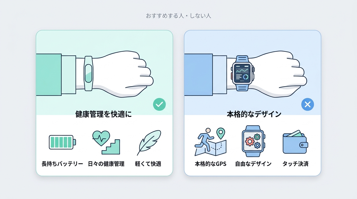 おすすめする人・しない人