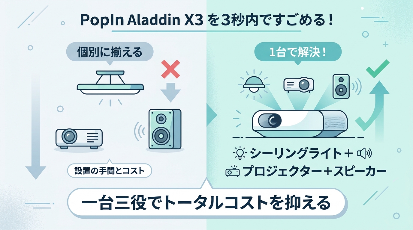 ポップインアラジン X3の悪い口コミ・評判