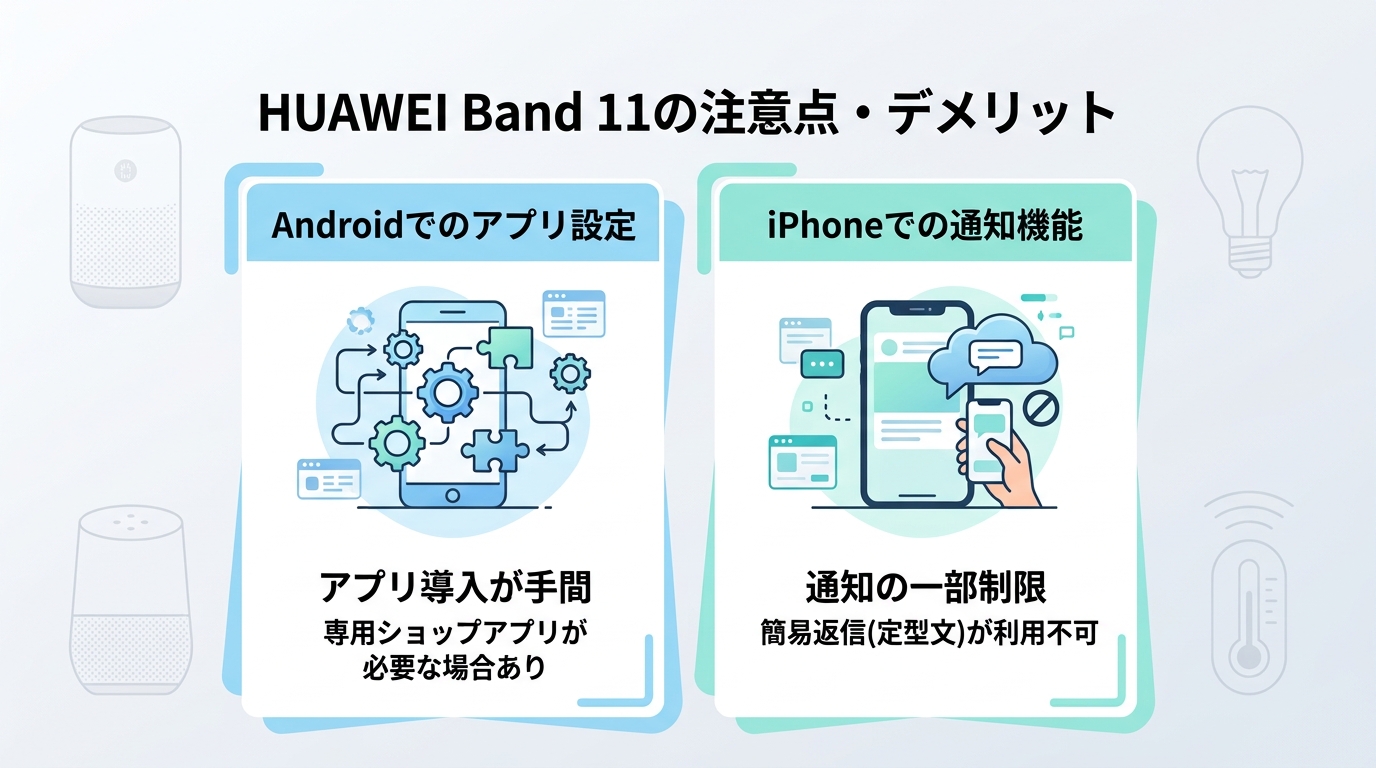 HUAWEI Band 11の悪い口コミ・評判