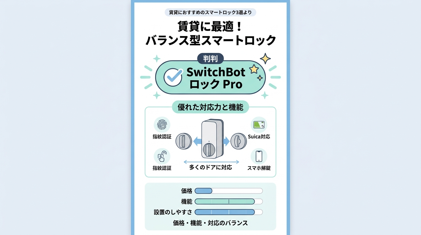 賃貸でも後付けできる！おすすめスマートロック3選