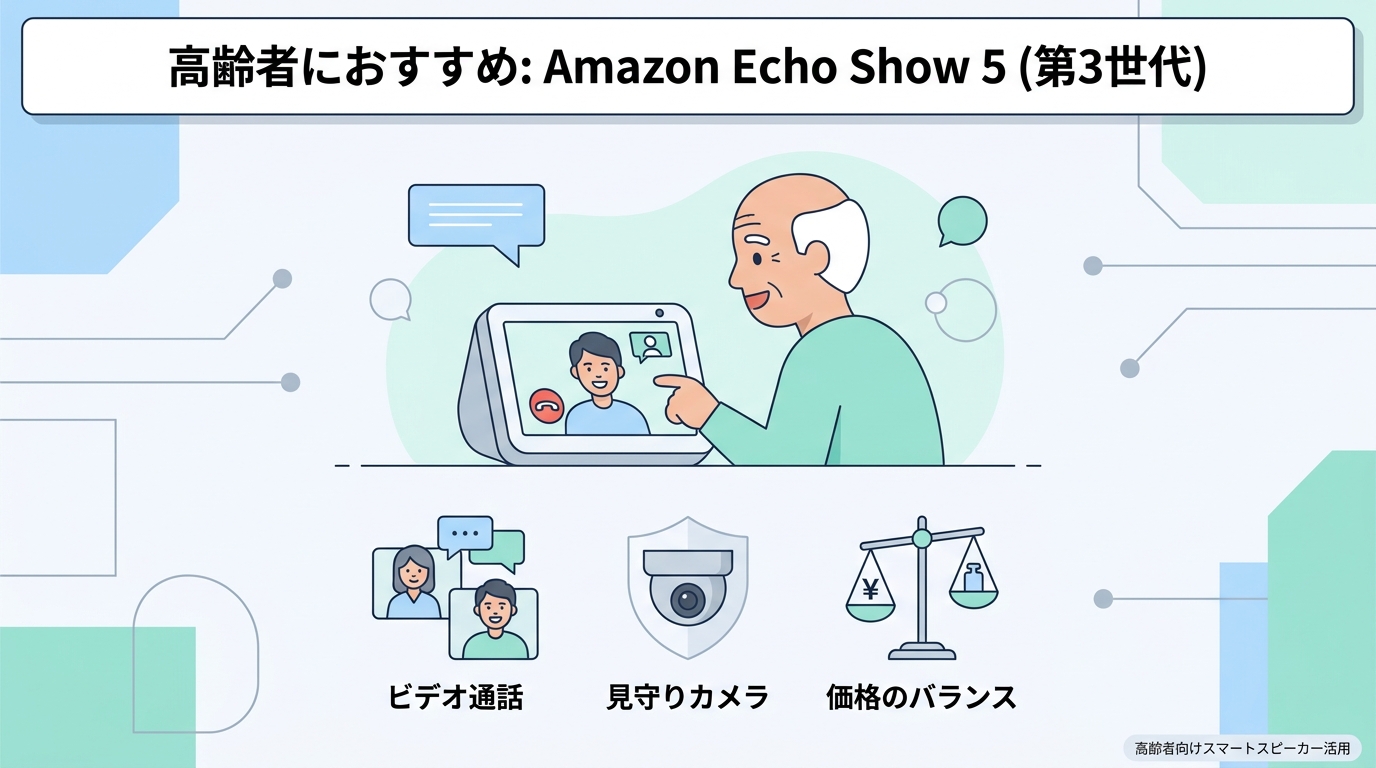 高齢者におすすめのスマートスピーカー3選